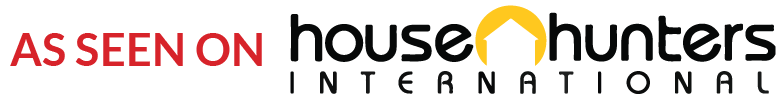 Adrian Leeds as seen on House Hunters International logo